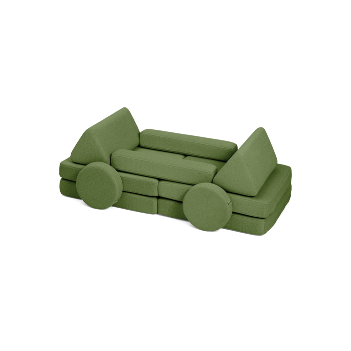 Kinder Mini-Sofa in Flaschengrün – komfortabel und modern
